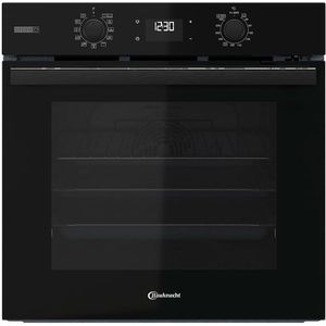 BAUKNECHT Einbaubackofen »BBA2S85PU1K«, mit 1-fach-Teleskopauszug, Pyrolyse-Selbstreinigung
