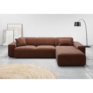 andas Ecksofa »Glimminge auch in Breitcord, Feincord, Bouclé + Easy care-Bezug«, L-Form, Breite 294, Zierkissen