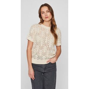 Vila Kurzarmpullover »VICOTTI S/S O-NECK KNIT TOP - NOOS«