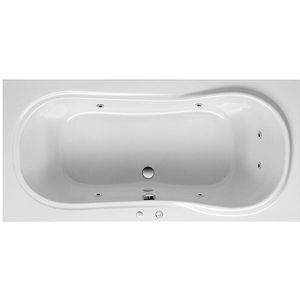 OTTOFOND Whirlpool-Badewanne »Palma«, (Komplett-Set, 1 tlg.), Typ 1, chrom