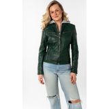 Mauritius Lederjacke »Nola LEGV«, mit Kapuze, mit abnehmbarer Jersey-Kapuze