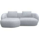 FLEXLUX Wohnlandschaft »Torino, rund, L-Form, Sofa-Ecke mit Recamiere, Longchair-Sofa«, Modernes, organisches Sofa-Design, Kaltschaum, Wellenunterfederung