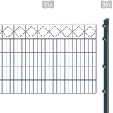 Arvotec Doppelstabmattenzaun »EXCLUSIVE 100 zum Einbetonieren ""Karo"" mit Zierleiste«, Zaunhöhe 100 cm, Zaunlänge 2 - 60 m