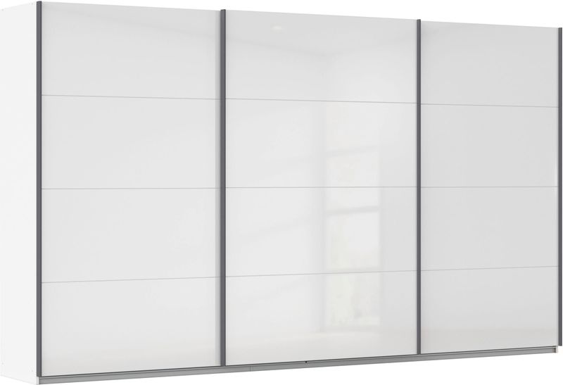 rauch Schwebetürenschrank »Kleiderschrank Schrank Garderobe AGORDO mit Dekor- oder Hochglanzfront«, (in zwei Griff-Farben), durchdachte Innenausstattung, in 4 Breiten und 2 Höhen MADE IN GERMANY