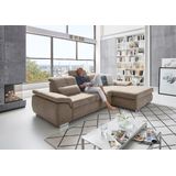 Die PlanBar Ecksofa »MP-IN16037 L-Form«, mit Sitztiefenverstellung & Zierkissen, Kaltschaum