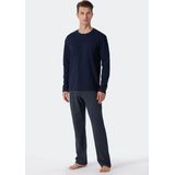 Schiesser Pyjama »""Ebony""«, (2 tlg.), mit rundem Halsausschnitt