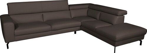 Places of Style Ecksofa »Olanta, L-Form«, mit verstellbaren Kopfstützen