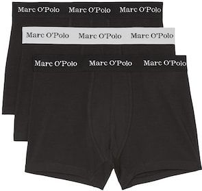 Marc O'Polo Boxershorts »Essentials«, (3er Pack), mit elastischem Bündchen mit Logo-Schriftzug
