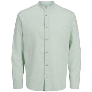 Jack & Jones Langarmhemd »JJESUMMER BAND SHIRT LS SN«, mit Bandkragen