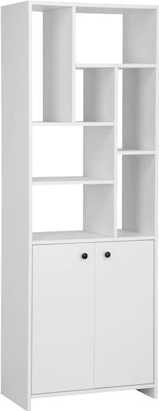 INOSIGN Mehrzweckschrank »Ezzell«, 7 offene Fächer, Metallgriffe, kratzfeste Beschichtung, Maße 60x170 cm