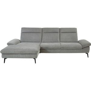 HUKLA Ecksofa »HU-HP22156 L-Form«, inkl. Kopfpolsterverstellung, optional mit Sitztiefenverstellung
