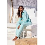 Elbsand Strickhose, mit weitem Bein und eingestricktem Logo, Loungewear