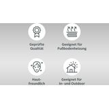 my home Teppich »Alima«, rechteckig, 10 mm Höhe, In- und Outdoor geeignet, pflegeleicht, Wohnzimmer