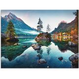 Artland Wandbild »Herbstszene des Hintersee vor Alpen«, Seebilder, (1 St.), als Alubild, Outdoorbild, Leinwandbild, Poster, Wandaufkleber