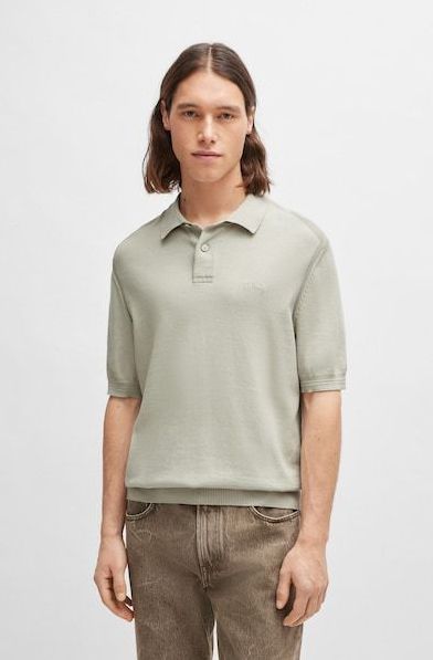 BOSS ORANGE Strickpullover »Asac_P«, mit Polokragen