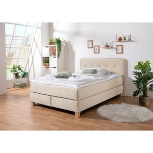 Home affaire Boxspringbett »Fargo«, in Überlänge 220 cm, mit Topper, 3 Ausführungen, 4, Breiten