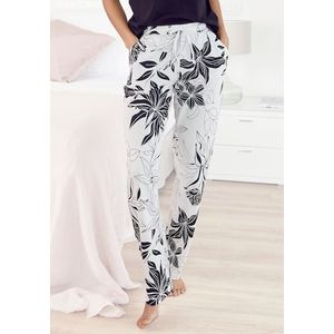 LASCANA Schlafhose, mit floralem Druck