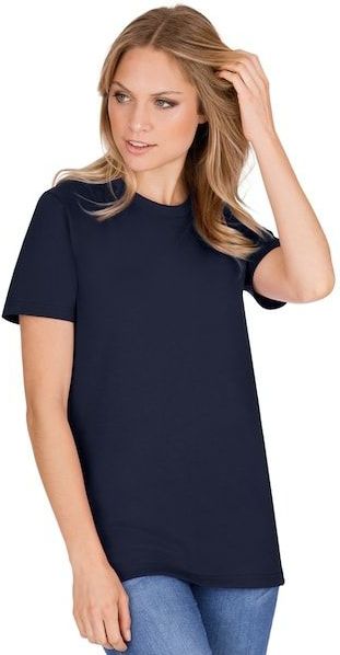 Trigema T-Shirt »TRIGEMA Slim Fit T-Shirt aus DELUXE Baumwolle«, (1 tlg.)