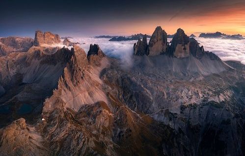 Papermoon Fototapete »Photo-Art KAROL NIENARTOWICZ, TRE CIME DI LAVAREDO«