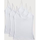 YSABEL MORA Unterhemd »BASIC COLLECTION COTTON WITH LACE«, (3er Pack), das perfekte Basic-Top für jeden Tag
