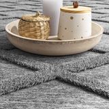 Paco Home Teppich »Utrecht 642«, rechteckig, 4 mm Höhe, Kurzflor, Uni Farben, 3D-Design, Rauten Muster, Hoch-Tief Effekt
