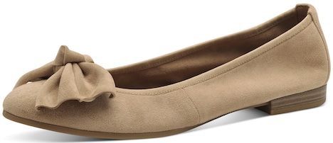 Tamaris Ballerina, Blockabsatz, Businessschuh, Schlupfschuh hat eine schmale Form