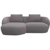 FLEXLUX Wohnlandschaft »Torino, rund, L-Form, Sofa-Ecke mit Recamiere, Longchair-Sofa«, Modernes, organisches Sofa-Design, Kaltschaum, Wellenunterfederung
