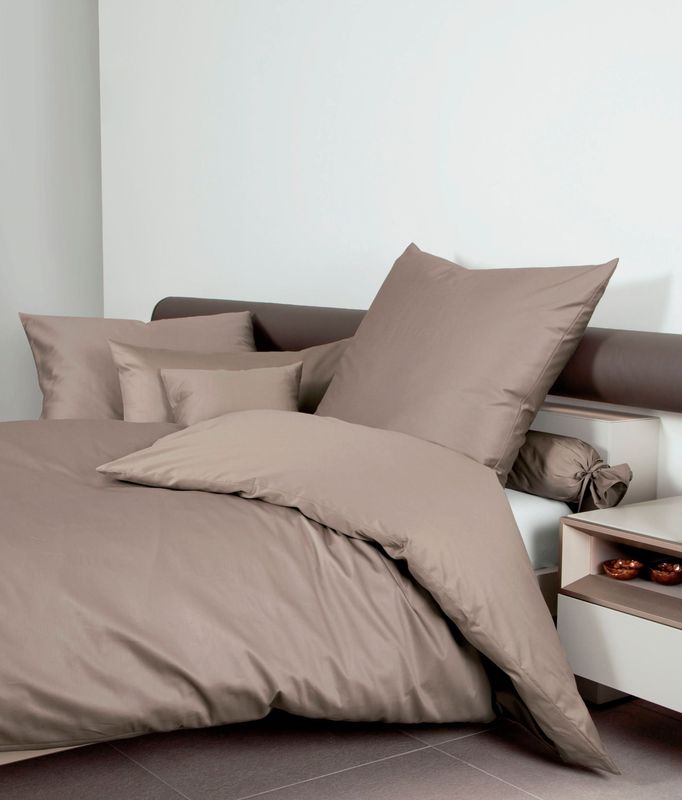 Janine Bettwäsche »Colors 31001«, (2 tlg.), in Mako Satin Qualität aus 100% Baumwolle, Bett- und Kopfkissenbezug mit Reißverschluss, pflegeleicht, feinfädig, MADE IN GREEN zertifiziert