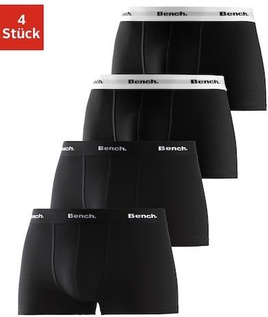 Bench. Hipster, (Packung, 4 St.), knapp sitzende Boxershorts aus Baumwollmischung