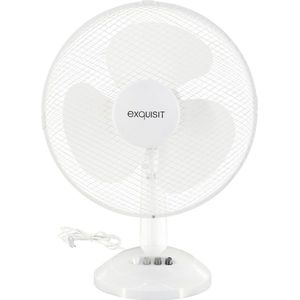 exquisit Tischventilator »VT 35082 we«, Ø 40 cm, inkl. Oszillation & 50 W Leistung, weiß