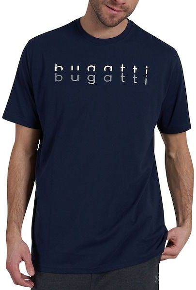 bugatti T-Shirt, (1 tlg.), mit angenehmen Tragekomfort