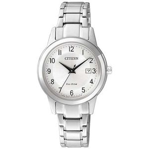 Citizen Solaruhr, Armbanduhr, Damenuhr, Edelstahlarmband, Datum