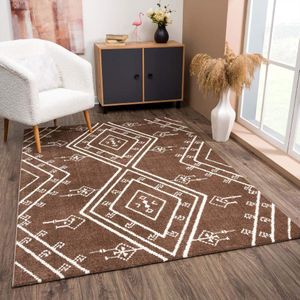 Carpet City Teppich »April 2291«, rechteckig, 10 mm Höhe, Läufer, weich durch Microfaser, Boho Ethno Look, Wohnzimmer