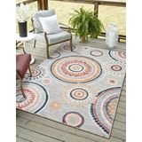 Myflair Möbel & Accessoires Teppich »Loop Lagerräumung«, rechteckig, 8 mm Höhe, modernes Design, Hoch-Tief Effekt, Outdoor geeignet, Balkon, Terrasse