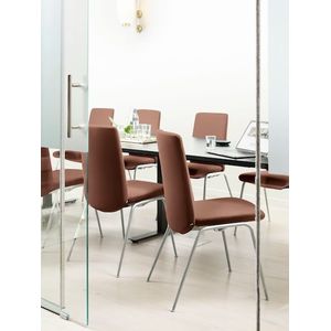 Stressless® Polsterstuhl »Laurel«, Leder PALOMA, Low Back, Größe L, mit Beinen aus Stahl in Schwarz matt