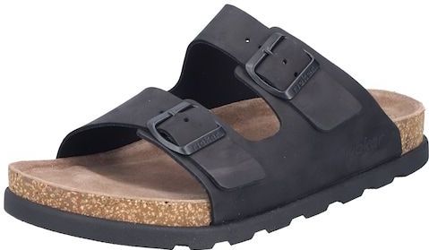 Rieker Pantolette, Sommerschuh, Strandschuh, Hausschuh mit bequemem Fußbett