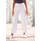 LASCANA Weite Jeans, mit aufgesetzten Taschen, Culotte-Jeans mit Stretchanteil