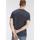 AJC T-Shirt, Kurzarm, Regular Fit, meliert, Rundhalsausschnitt