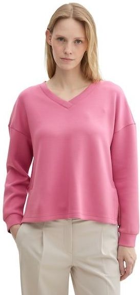 TOM TAILOR Sweatshirt »Scuba«, mit V-Ausschnitt