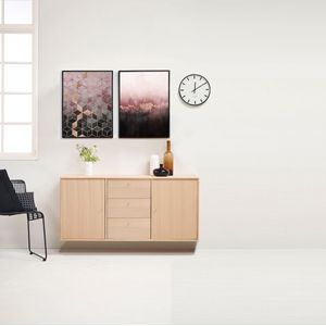 Hammel Furniture Sideboard »Mistral, Hochwertig Schrank, hängend/stehend montierbar«, mit Türen und Schubladen, B: 133 cm, anpassungsbar Designmöbel