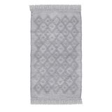 TOM TAILOR HOME Badematte »Vintage Wash«, fußbodenheizungsgeeignet, Badteppich, Uni Farben, Rauten Muster, mit Fransen, reine Baumwolle