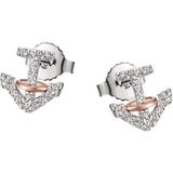 Firetti Paar Ohrstecker »Schmuck Geschenk Silber 925 Ohrschmuck Anker«, mit Zirkonia (synth.)