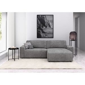 INOSIGN Ecksofa »Chance, Recamiere beidseitig montierbar, Schlaffunktion, Breite 265 cm«, in Cordstoff HYPER, mit Schlaffunktion und Bettkasten