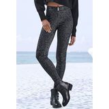 LASCANA Leggings, vorne mit angesetztem Gürtel