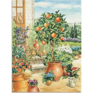 Artland Wandbild »Orangenbaum im Garten«, Garten, (1 St.), als Alubild, Outdoorbild, Leinwandbild, Poster, Wandaufkleber