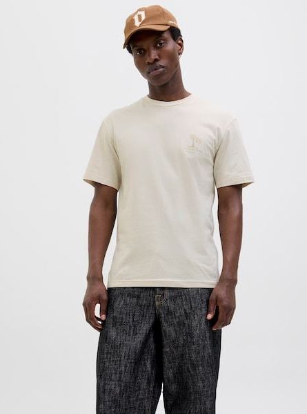 Jack & Jones Rundhalsshirt »JJSUMMER VIBES TEE SS CREW NECK LN«