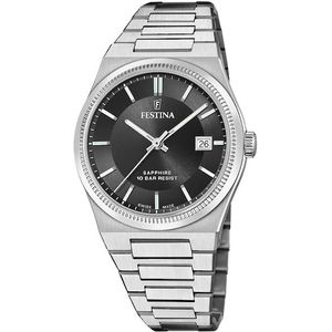 Festina Quarzuhr »Rivé Collection«, Armbanduhr, Damenuhr, Herrenuhr, Swiss Made, Edelstahlarmband, Datum