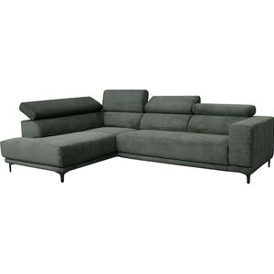 alina Ecksofa »Hikari«, wahlweise mit Sitzvorzug, in modernem Cordstoff, Breite 302 cm