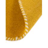 carpetfine Wollteppich »Gabbeh Lola Uni«, rund, 14 mm Höhe, mit natürlichem Pflanzenmaterial von Hand gewebt, auch als Läufer