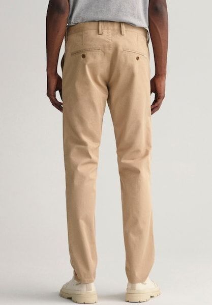 Gant Chinohose »SLIM TWILL CHINOS«, mit gefütterten Seitentaschen
